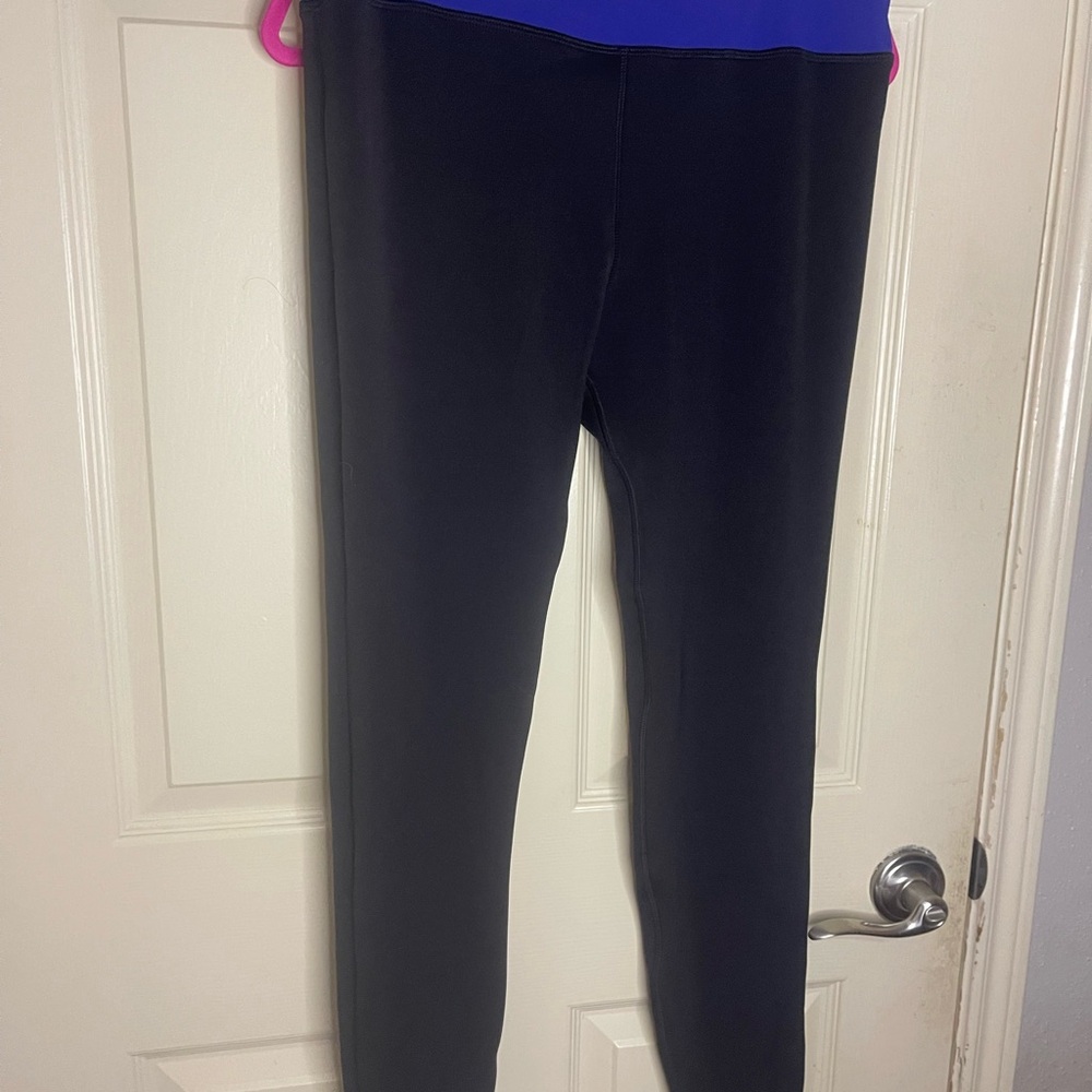 Adore Me Black and Blue/purple Leggings